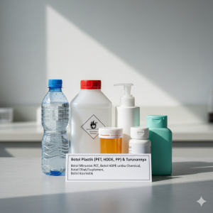 Botol plastik (PET, HDPE, PP)